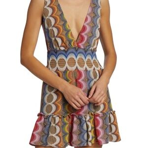 Ramy Brook Red and Pink Coverup Dress